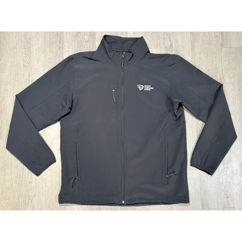 The North Face WindWall Jacket Men L Black Softshell Full Zip Stretch "SC Ports"